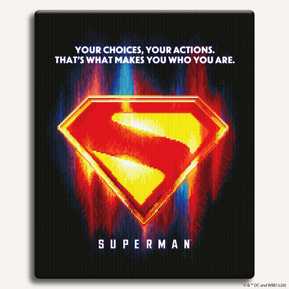 Superman Logo - Diamond Painting Kit