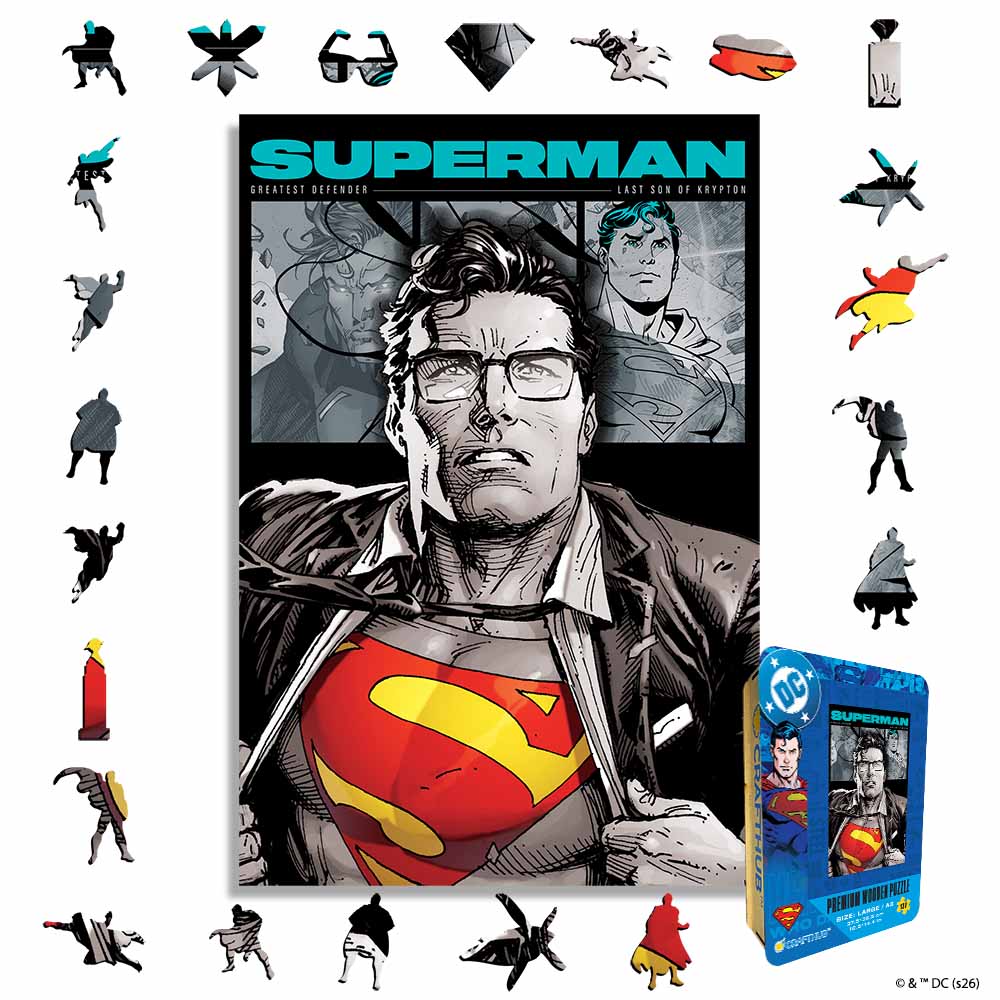 Superman Reveal – Wooden Jigsaw Puzzle