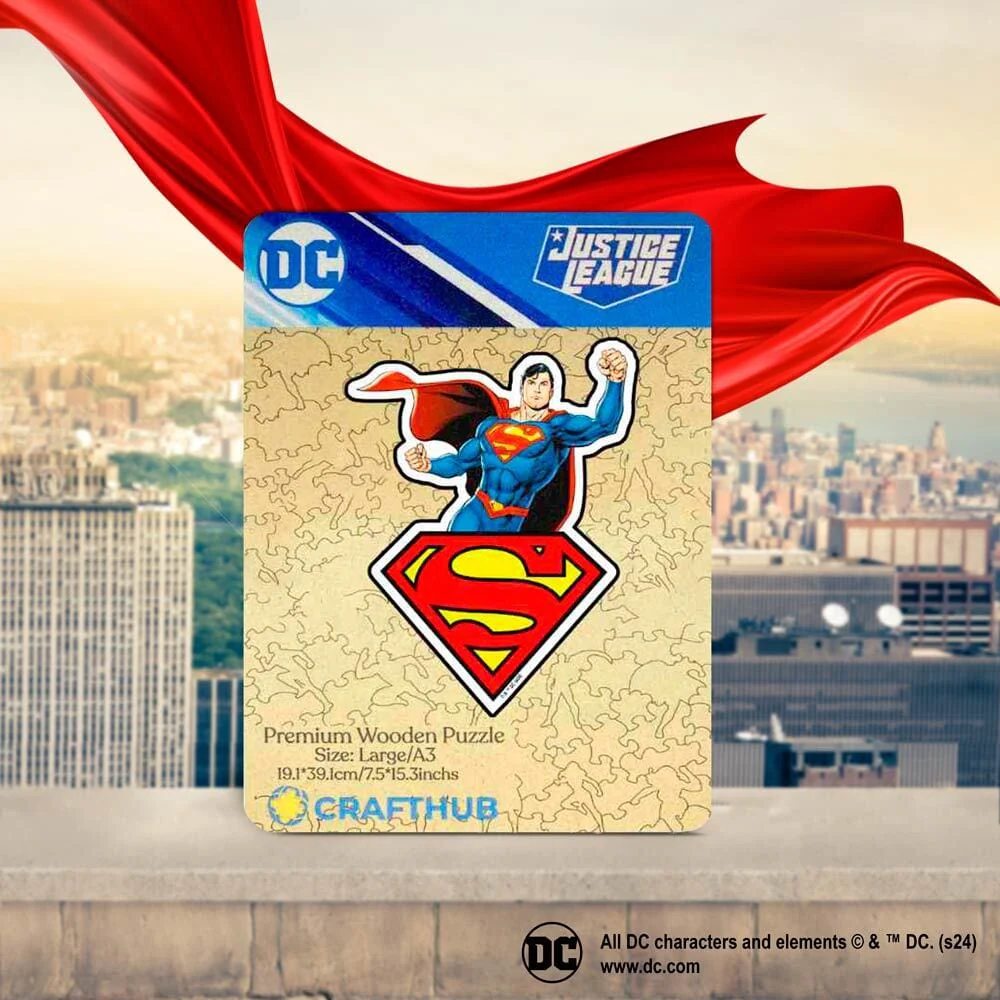 Superman Wooden Jigsaw Puzzle - Image 2