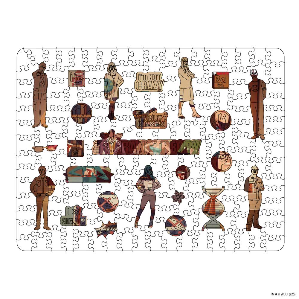 The Big Bang Theory Cartoon - Wooden Jigsaw Puzzle - Image 2