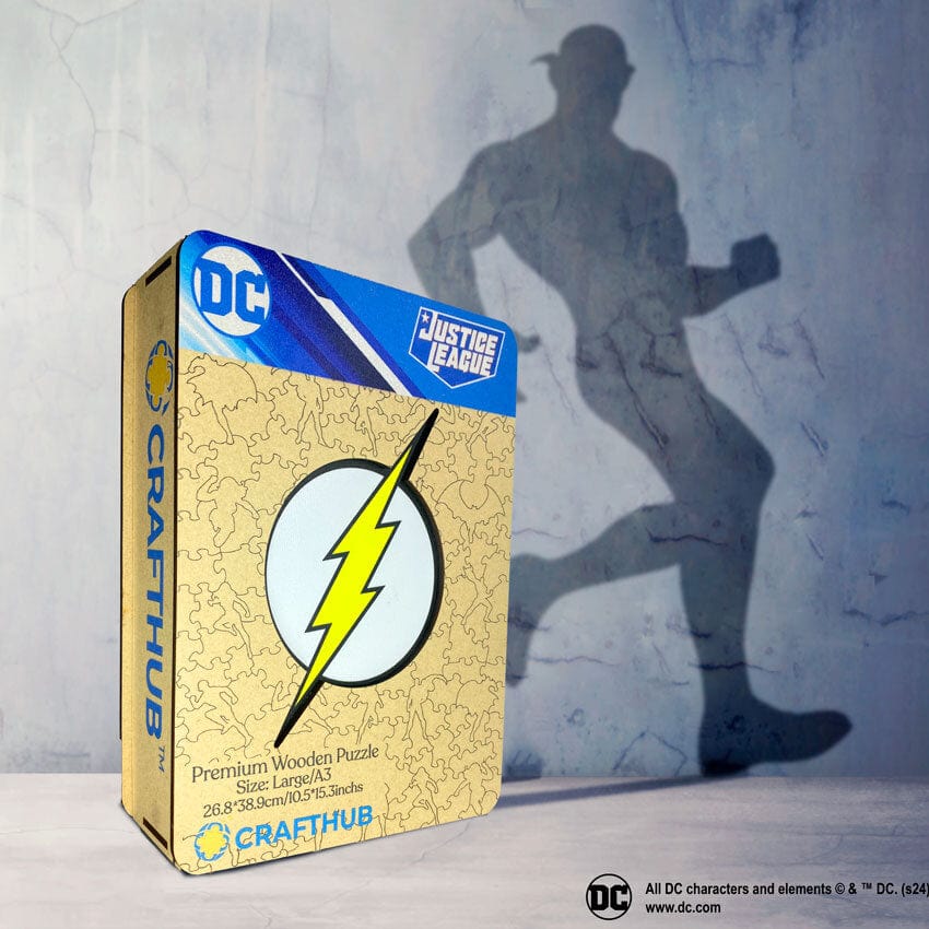 The Flash Logo Wooden Jigsaw Puzzle - Image 2