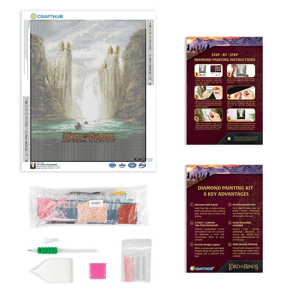 The Gates of Argonath - Diamond Painting Kit - Image 4