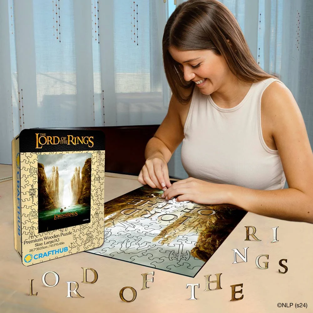 The Gates of Argonath - Wooden Jigsaw Puzzle - Image 2
