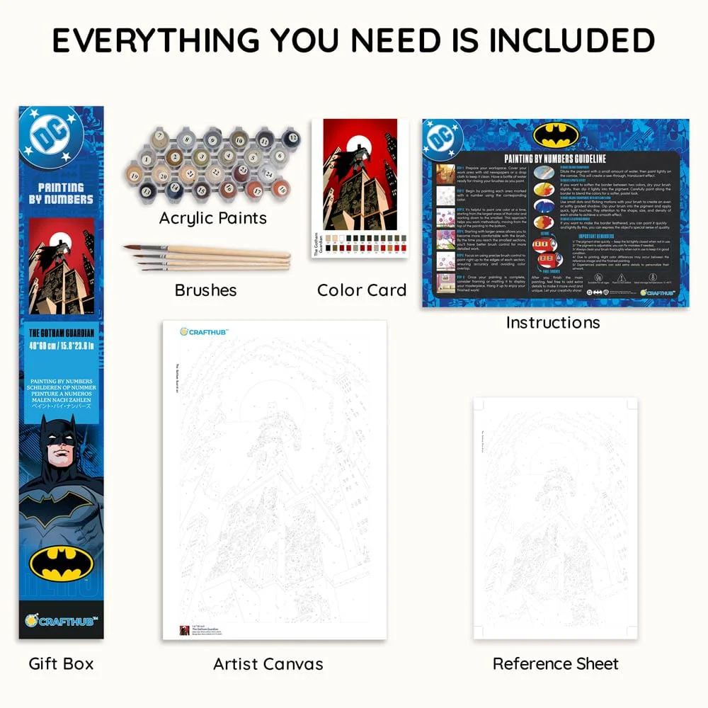 The Gotham Guardian - Paint By Numbers Kit - Image 3