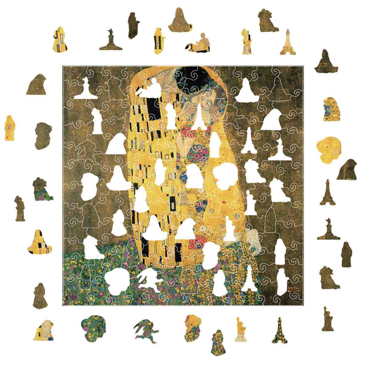 The Kiss (Klimt) - Jigsaw Puzzle - Image 2