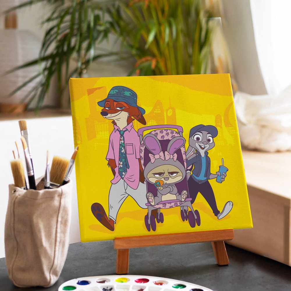 The Undercover Trio - Framed Paint By Numbers Kit - Image 2