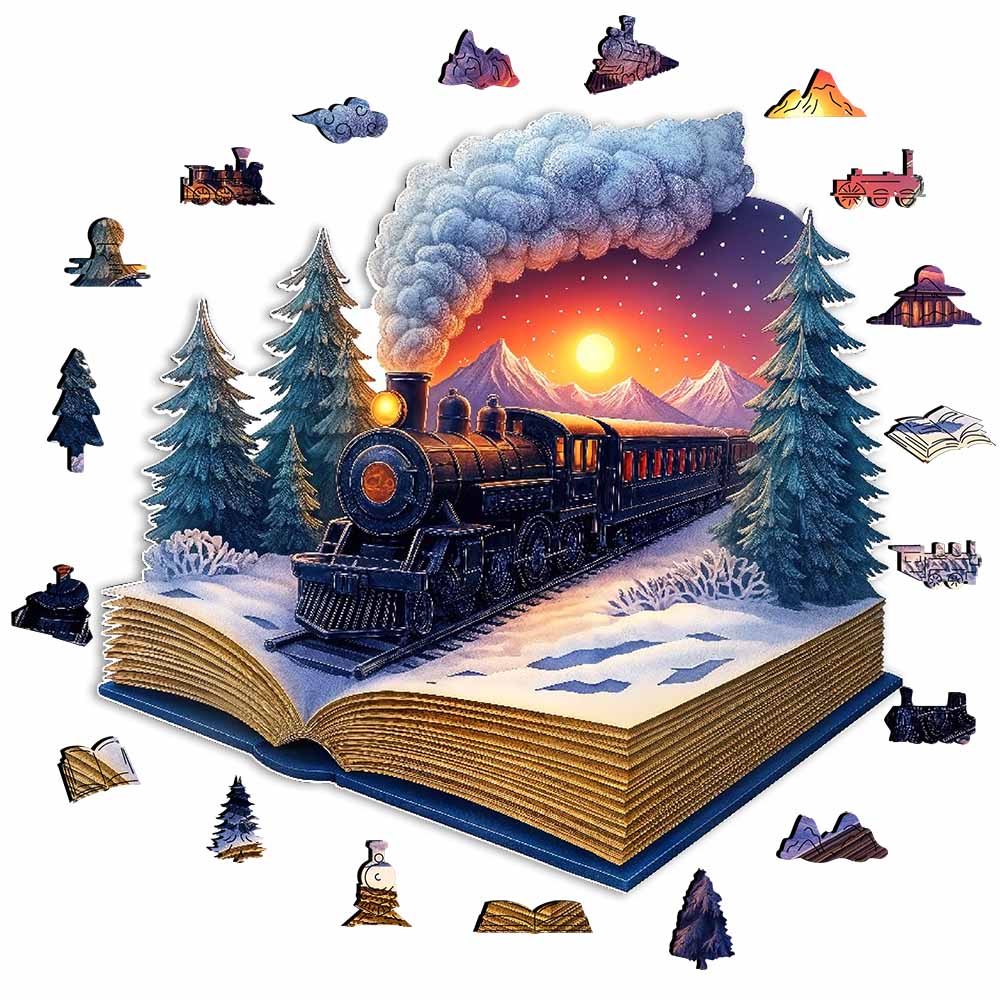 The Winter Train - Jigsaw Puzzle - Image 3