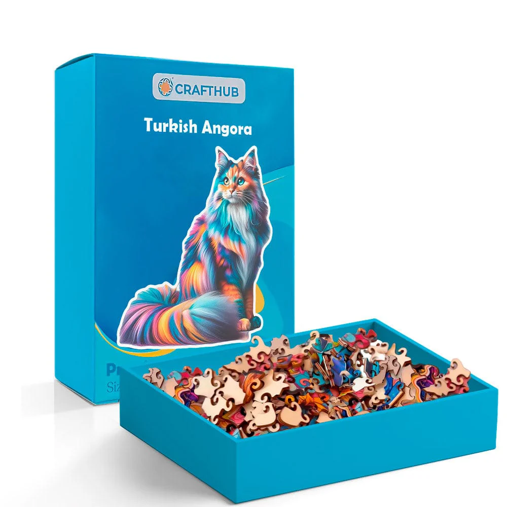 Turkish Angora Cat - Jigsaw Puzzle - Image 4