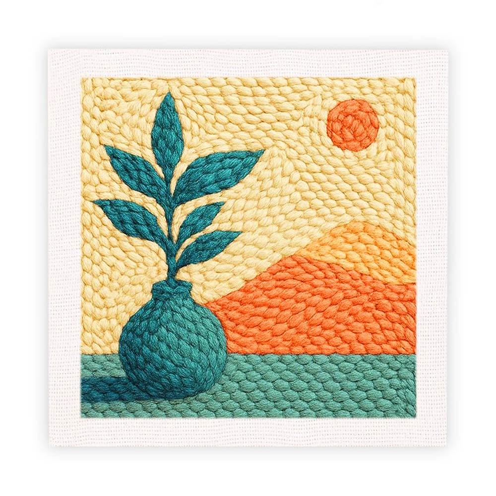 Vase Plant - Punch Needle Kit