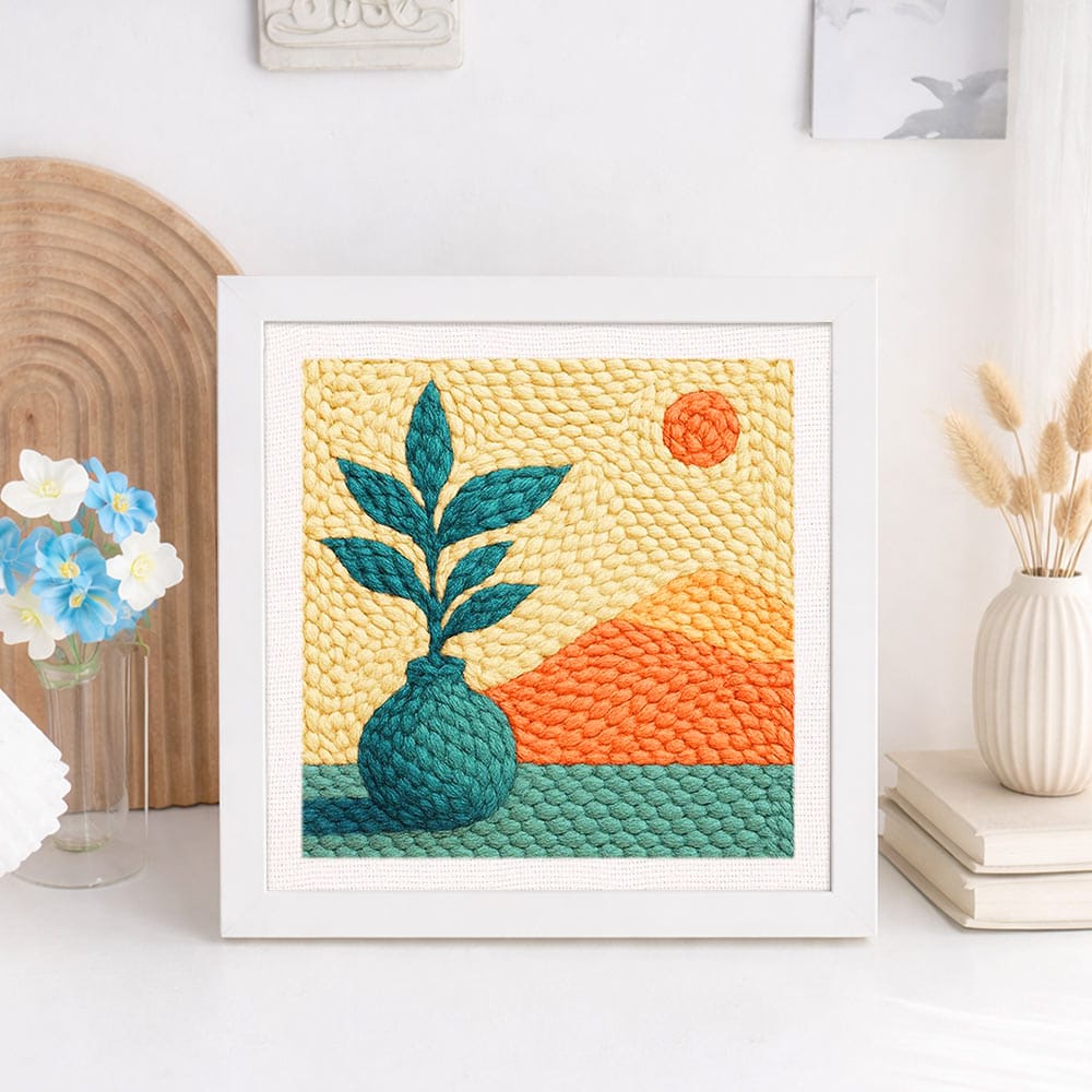 Vase Plant - Punch Needle Kit - Image 2