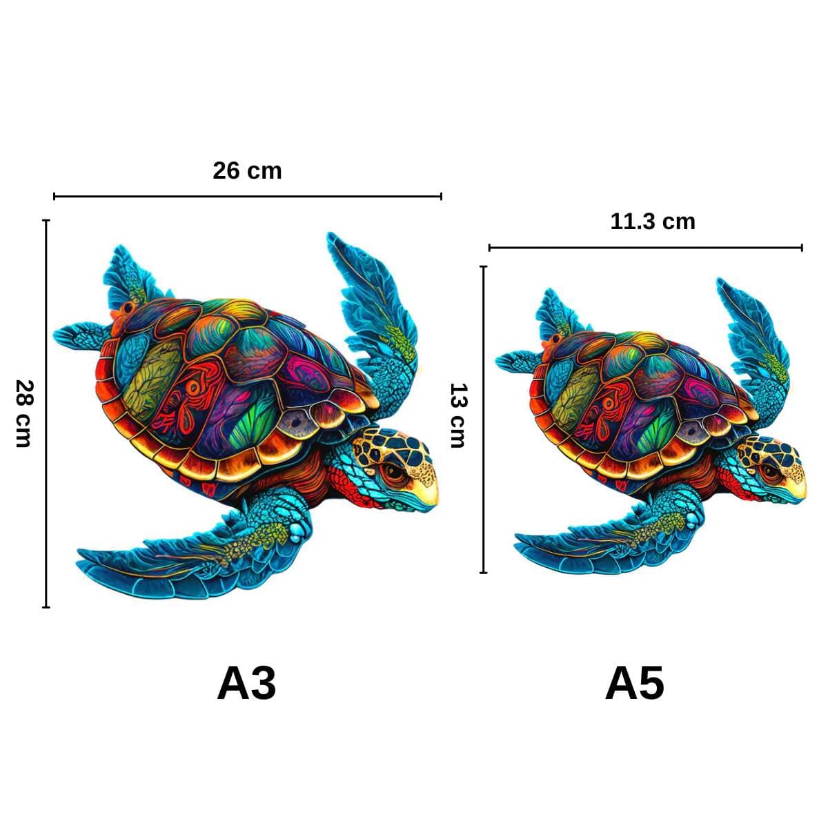 Vibrant Sea Turtle - Jigsaw Puzzle - Image 3