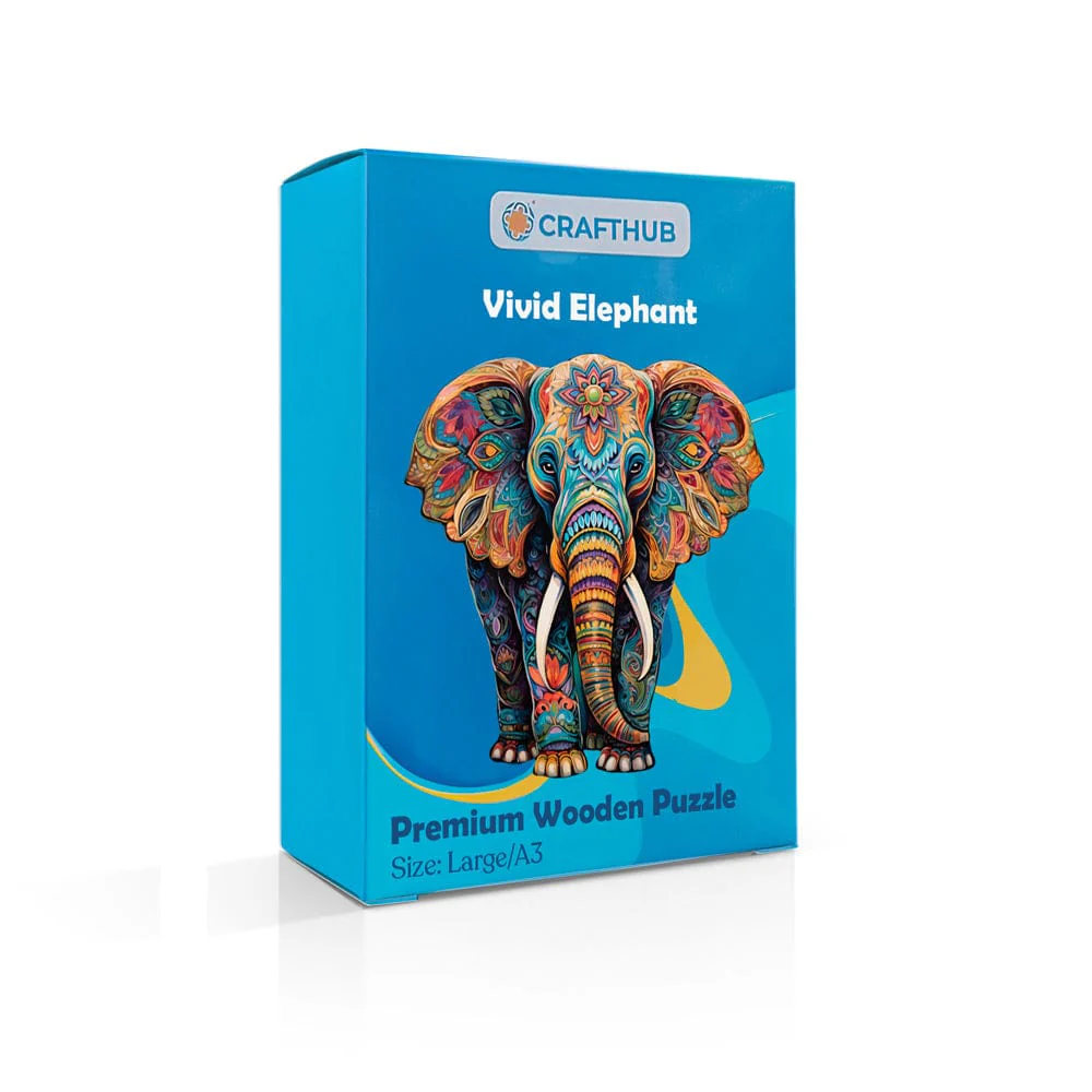 Vivid Elephant - Jigsaw Puzzle - Image 4