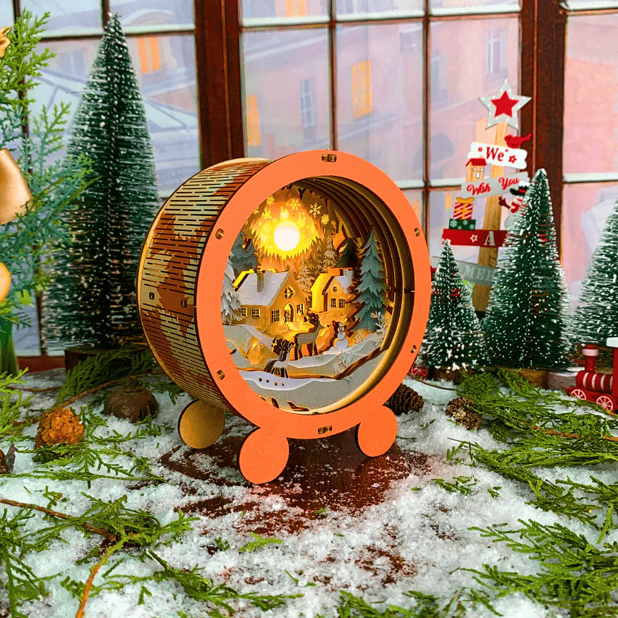 Warm Christmas - 3D Puzzle Night Lamp - Image 3