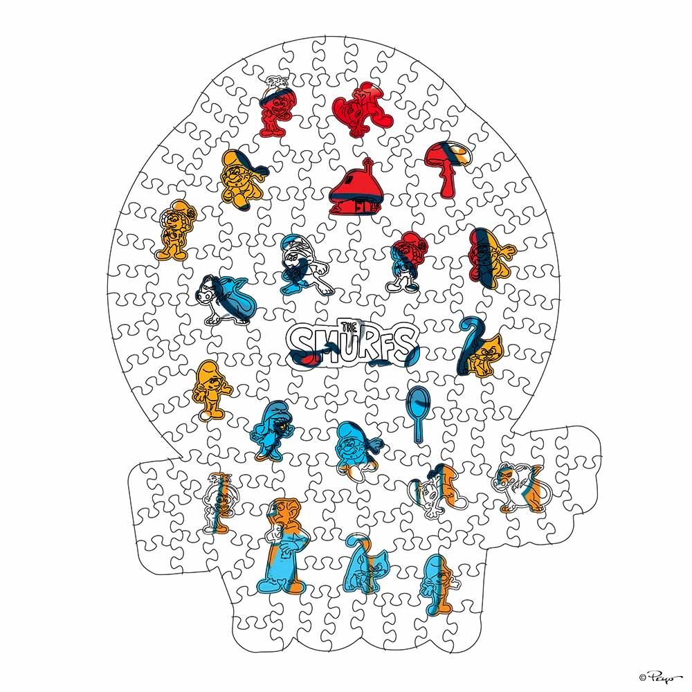We Smurf You - Wooden Jigsaw Puzzle - Image 2