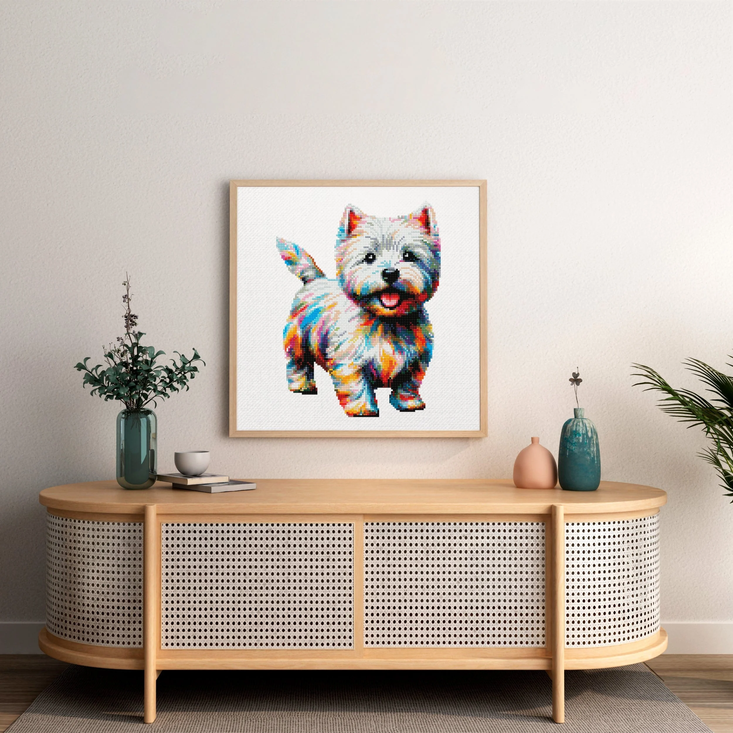 West Highland White Terrier Dog / Westie - Diamond Painting Kit - Image 2