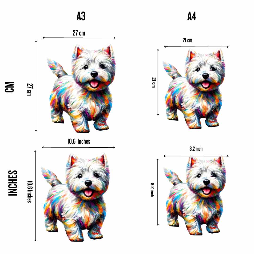 West Highland White Terrier Dog / Westie - Jigsaw Puzzle - Image 2