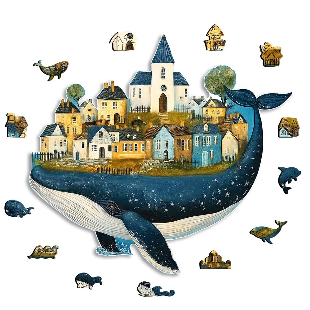 Whale Village - Jigsaw Puzzle - Image 3