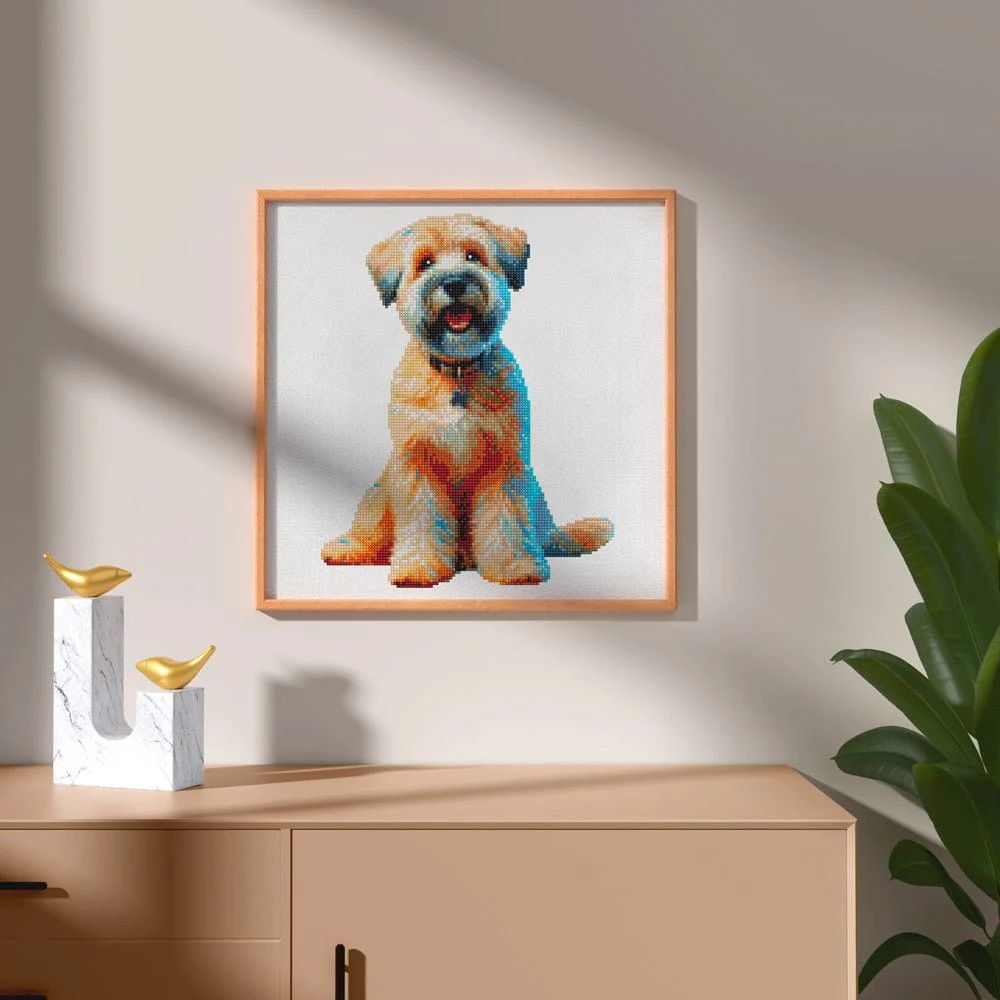 Wheaten Terrier Dog - Diamond Painting Kit - Image 2
