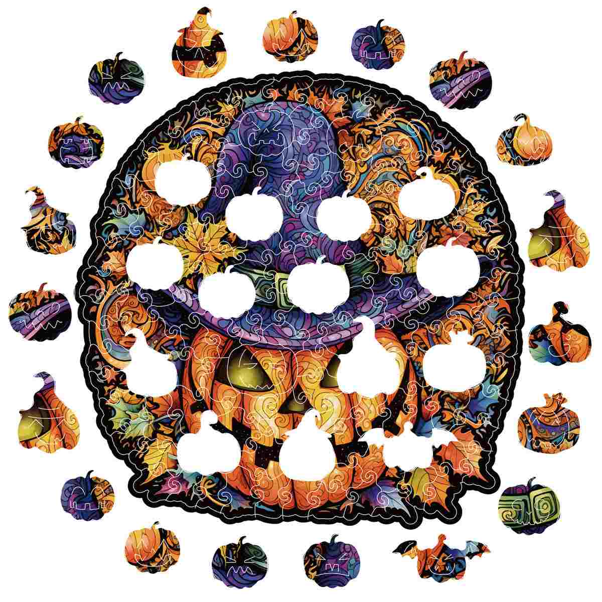 Witch's Brew Pumpkin Halloween - Jigsaw Puzzle - Image 2