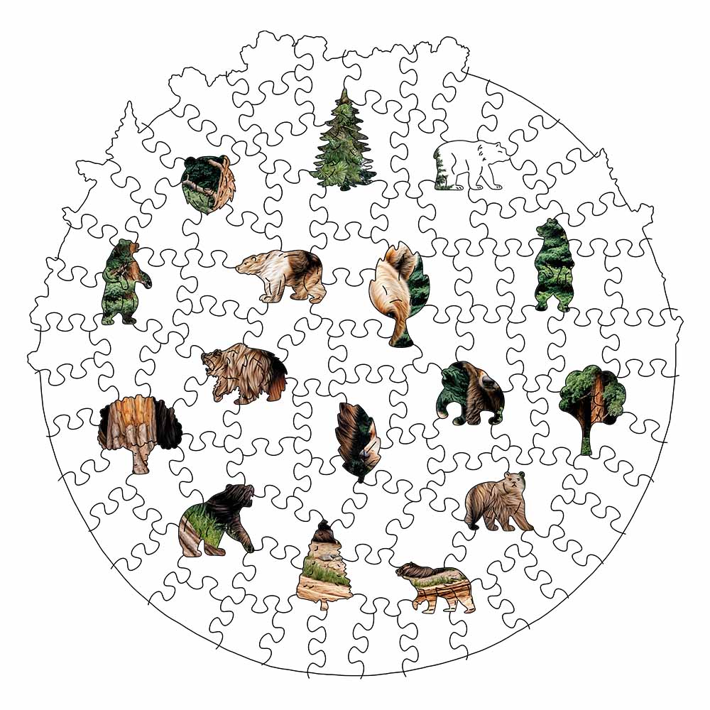 Woodland Bears - Jigsaw Puzzle - Image 3