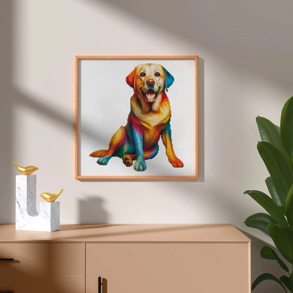 Yellow Labrador Dog - Diamond Painting Kit - Image 2