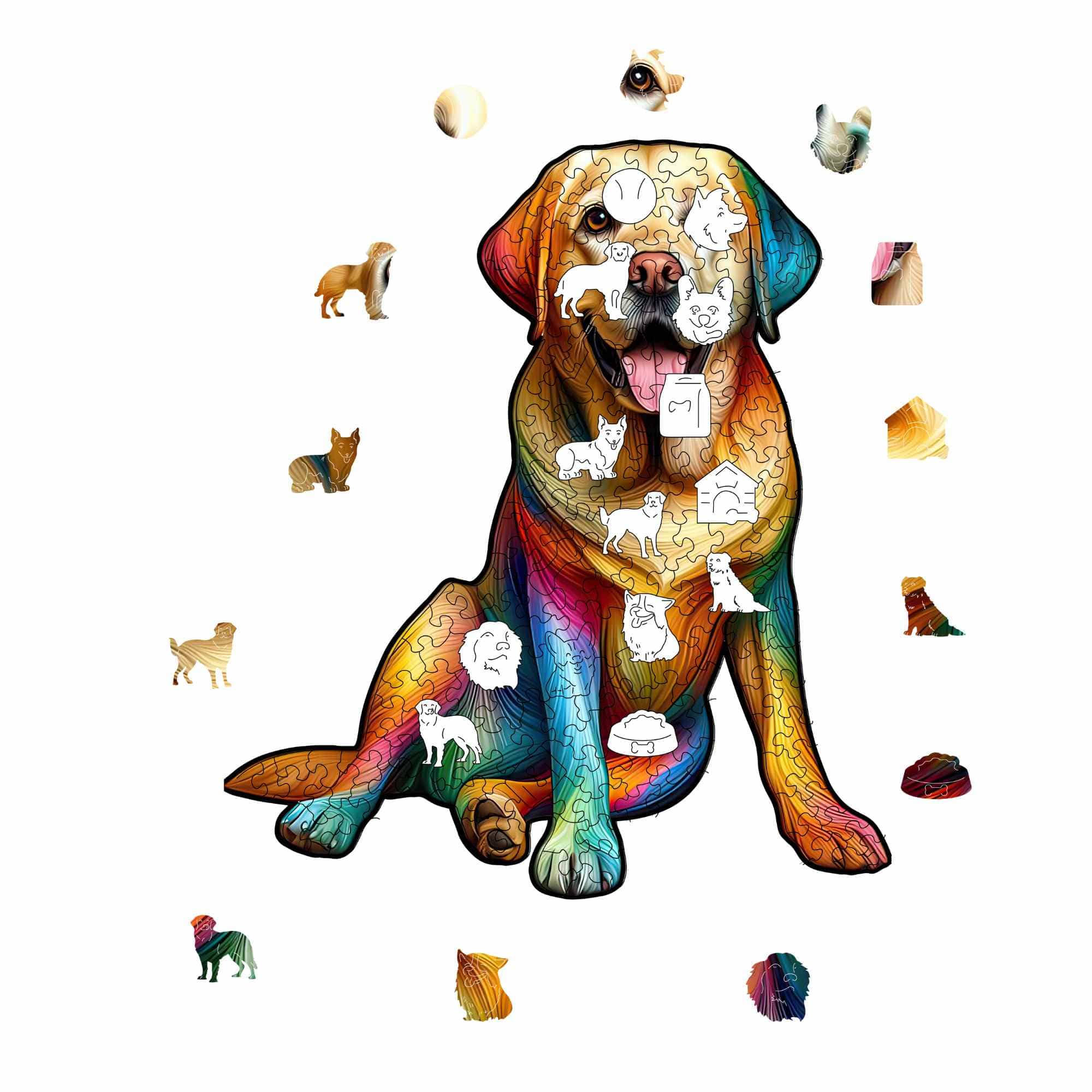 Yellow Labrador Dog - Jigsaw Puzzle - Image 3