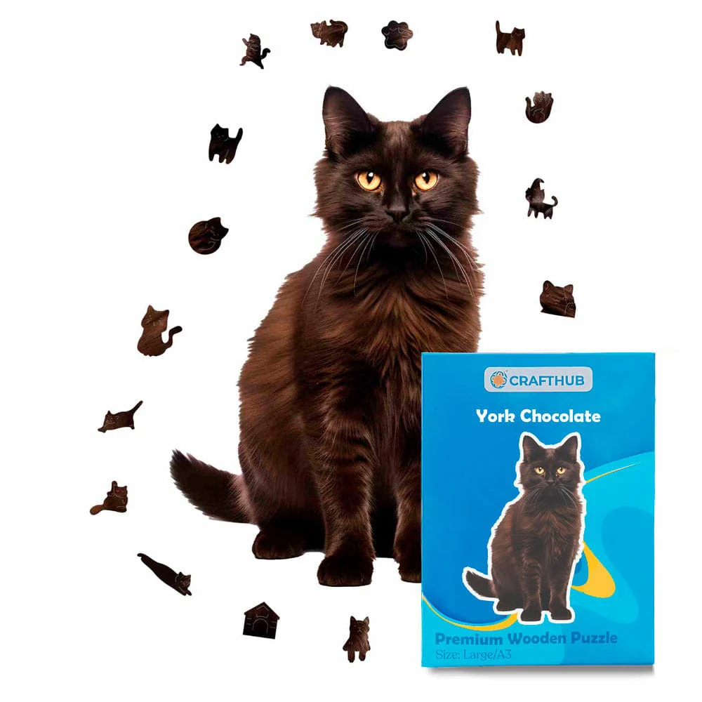 York Chocolate Cat - Jigsaw Puzzle - Image 2
