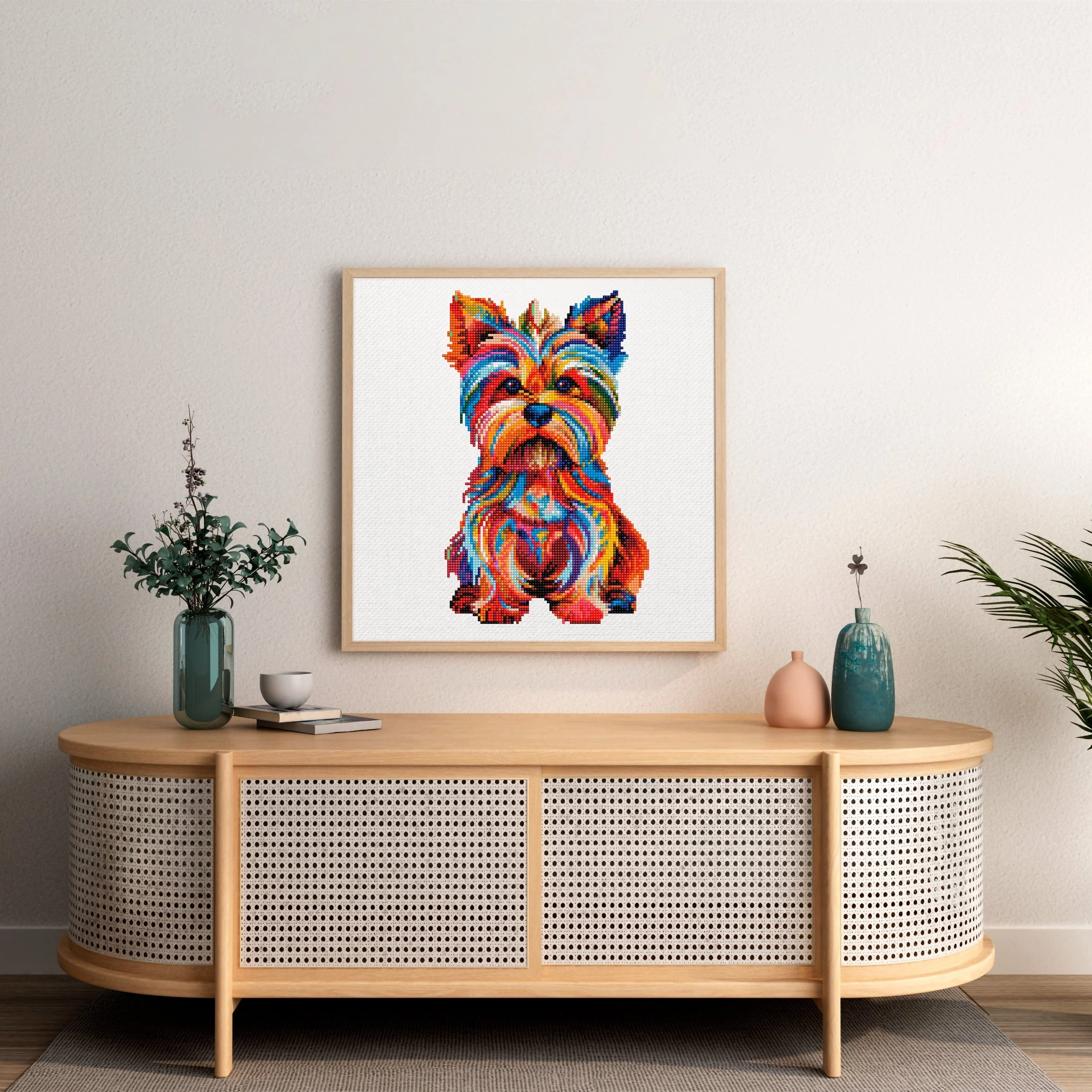 Yorkshire Terrier Dog / Yorkie - Diamond Painting Kit - Image 2