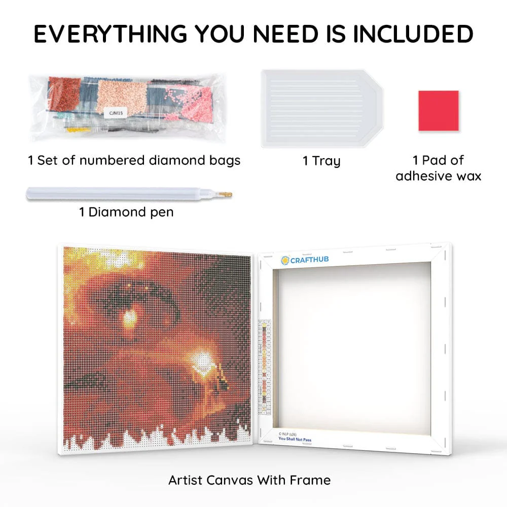 You Shall Not Pass - Framed Diamond Painting Kit - Image 3