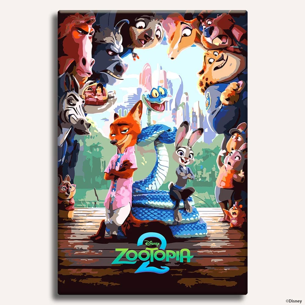 Zootopia 2 - Paint By Numbers Kit