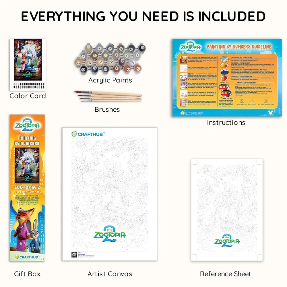 Zootopia 2 - Paint By Numbers Kit - Image 3