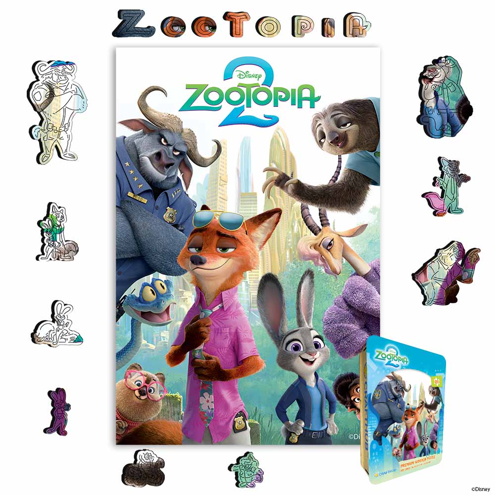 Zootopia City Partners – Wooden Jigsaw Puzzle