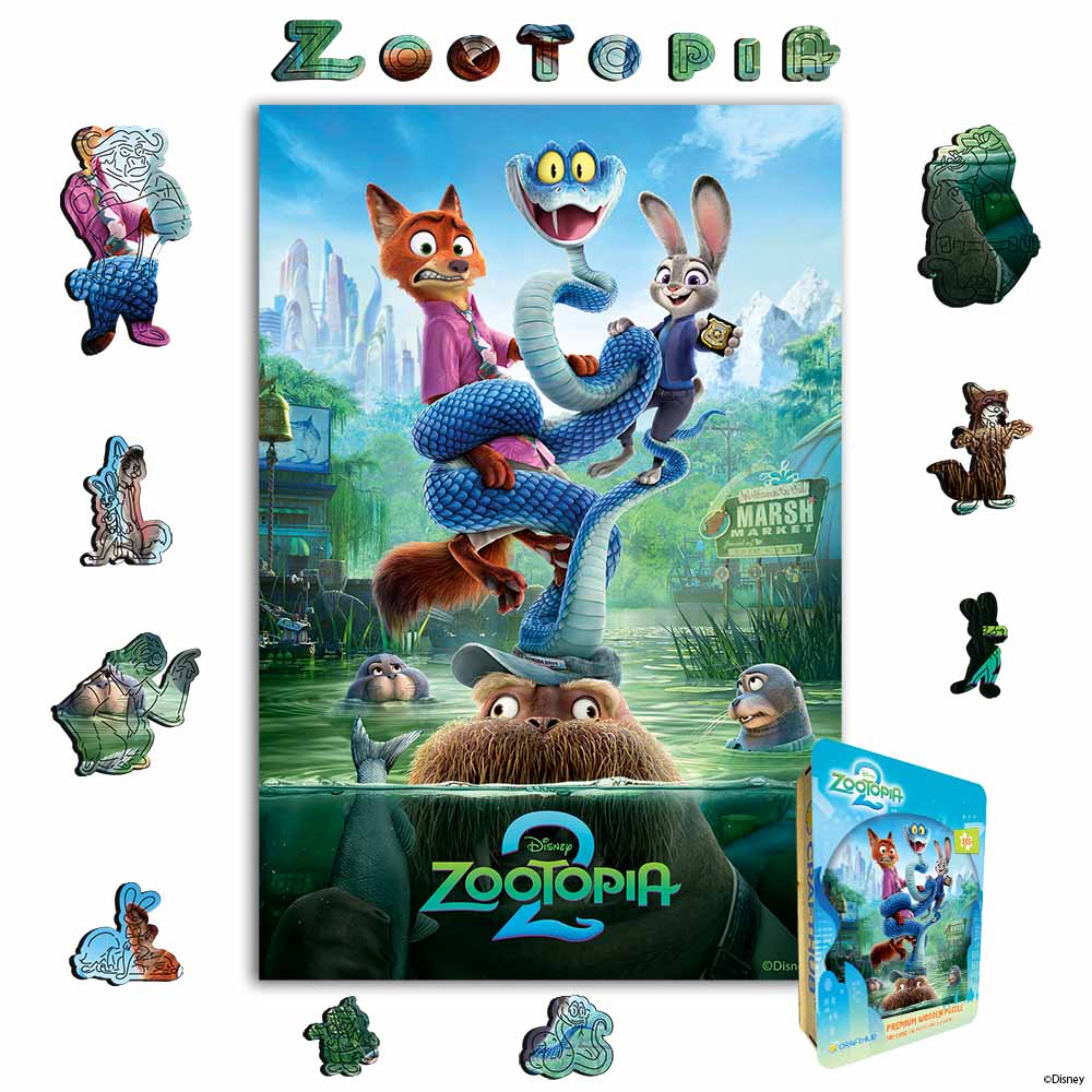 Zootopia Marsh Market – Wooden Jigsaw Puzzle