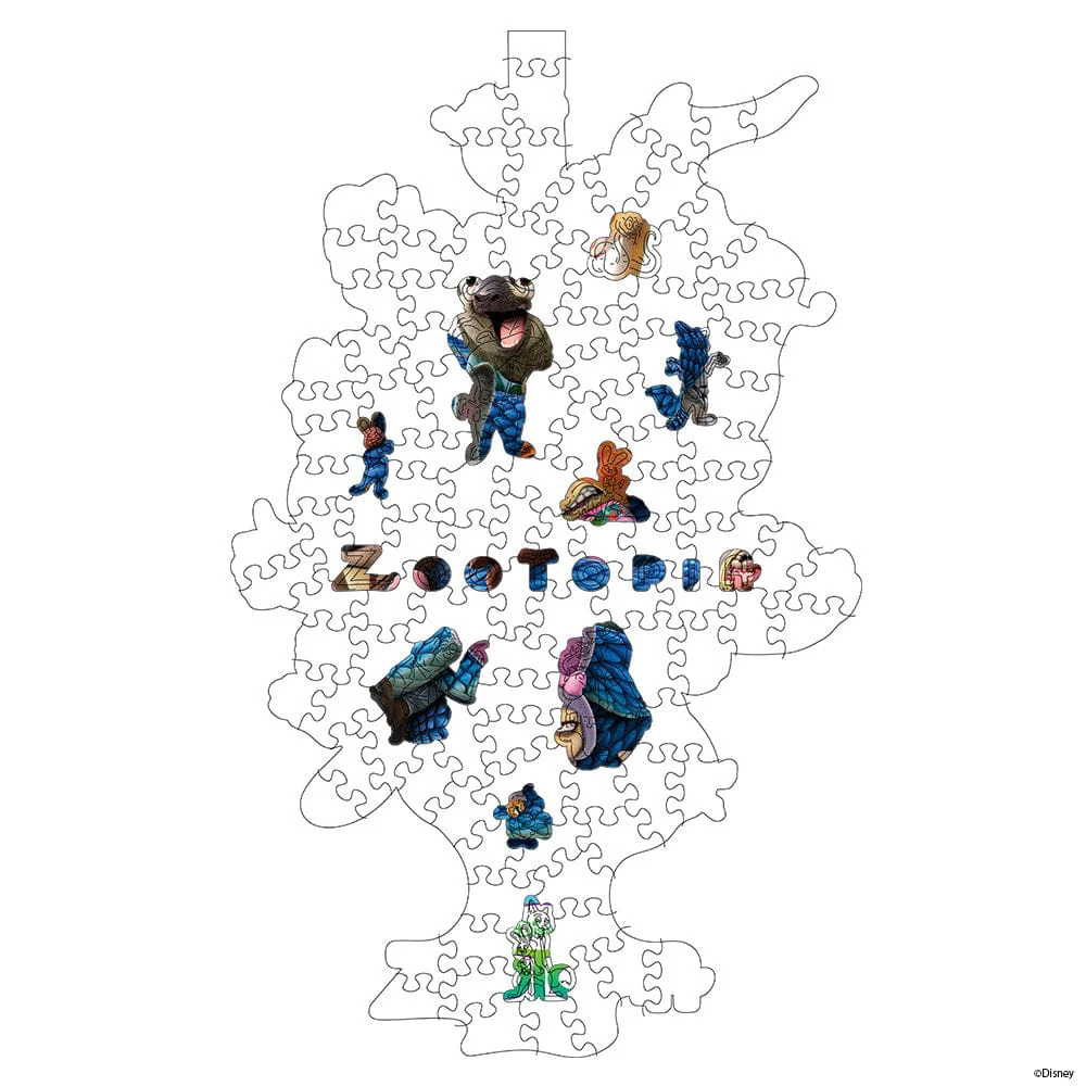 Zootopia – Wooden Jigsaw Puzzle - Image 2